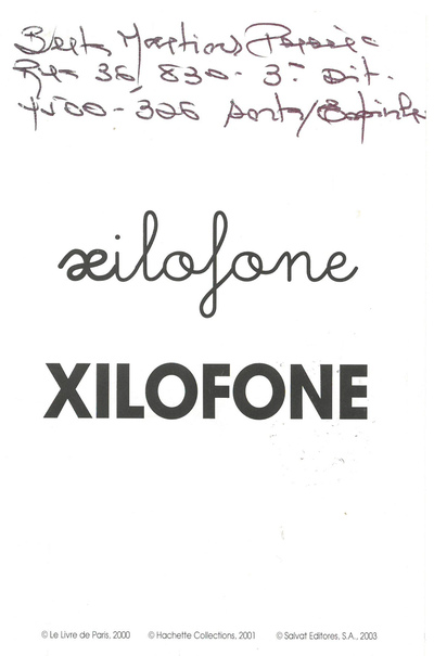 XILOFONE ?
